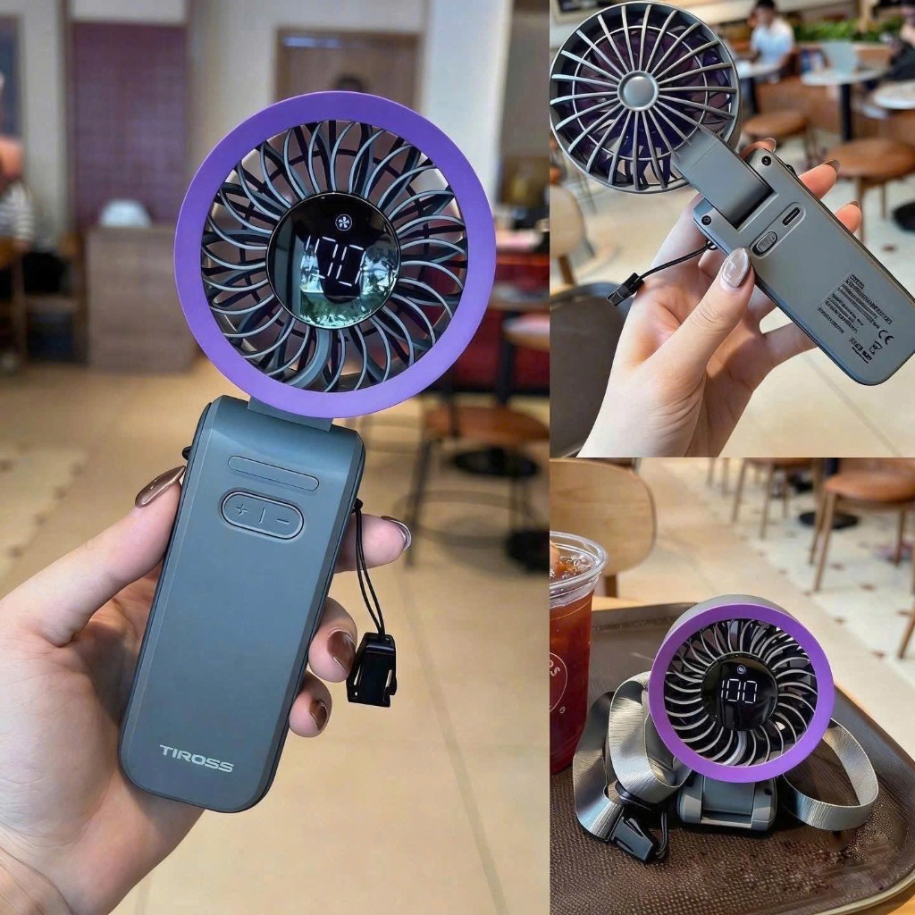 Ảnh thực tế: Quạt Tiross TS3422 đa góc tại quán café